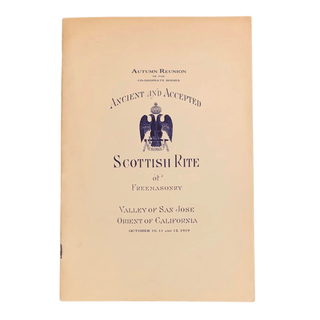 Item #6373 Autumn Reunion of the Co-Ordinate Bodies Ancient and Accepted Scottish Rite of...