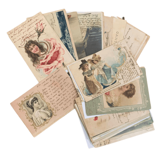 Item #6457 Collection of 36 Postcards Written by Cuba's Intelligentsia to an Enigmatic Lady...