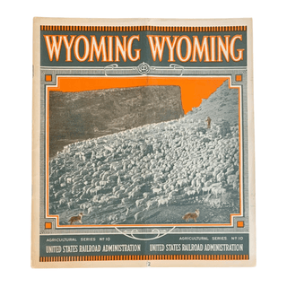 Item #6459 Wyoming - The Young Man's State [Drop Title]. Wyoming Land Promotional, United States...