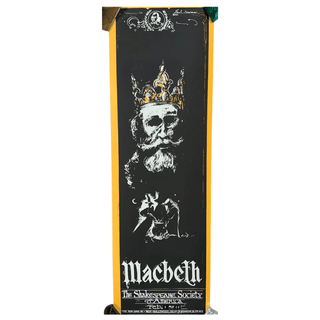 Item #6495 Macbeth. The Shakespeare Society of America [Silkscreen Poster]. Earl Newman