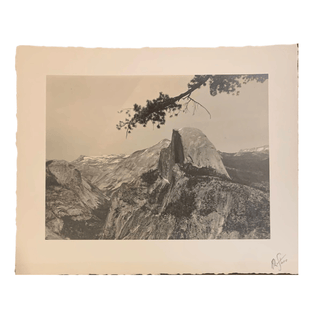 Item #6498 Vintage Gelatin Silver Photograph of Half Dome in Yosemite Valley