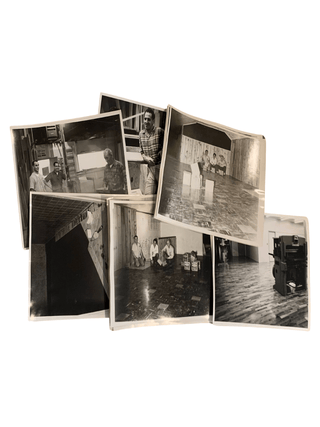 Photographic Archive Detailing the building of a Bindery at Alma College in Los Gatos, California