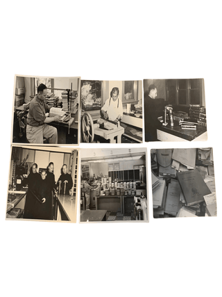 Photographic Archive Detailing the building of a Bindery at Alma College in Los Gatos, California