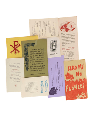 Archive of Job Printing, Fine Printing, and Short Works from a Seattleite