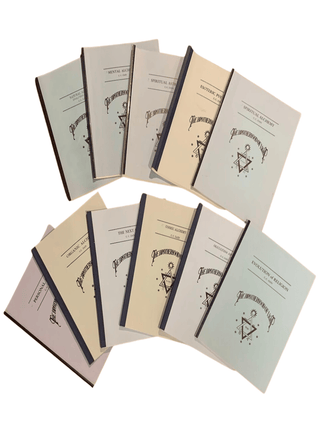 Item #6923 Lot of 11 Large Format Church of Light Courses Including Spiritual Alchemy, Esoteric...