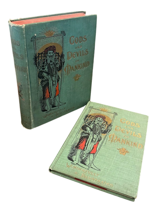 Item #7462 Gods and Devils of Mankind [with] Salesman's Sample [2 Volumes]. Demonology,...