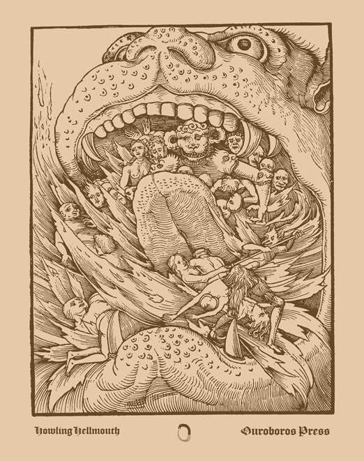 Yowling Hellmouth Poster | Occult, Ouroboros Press
