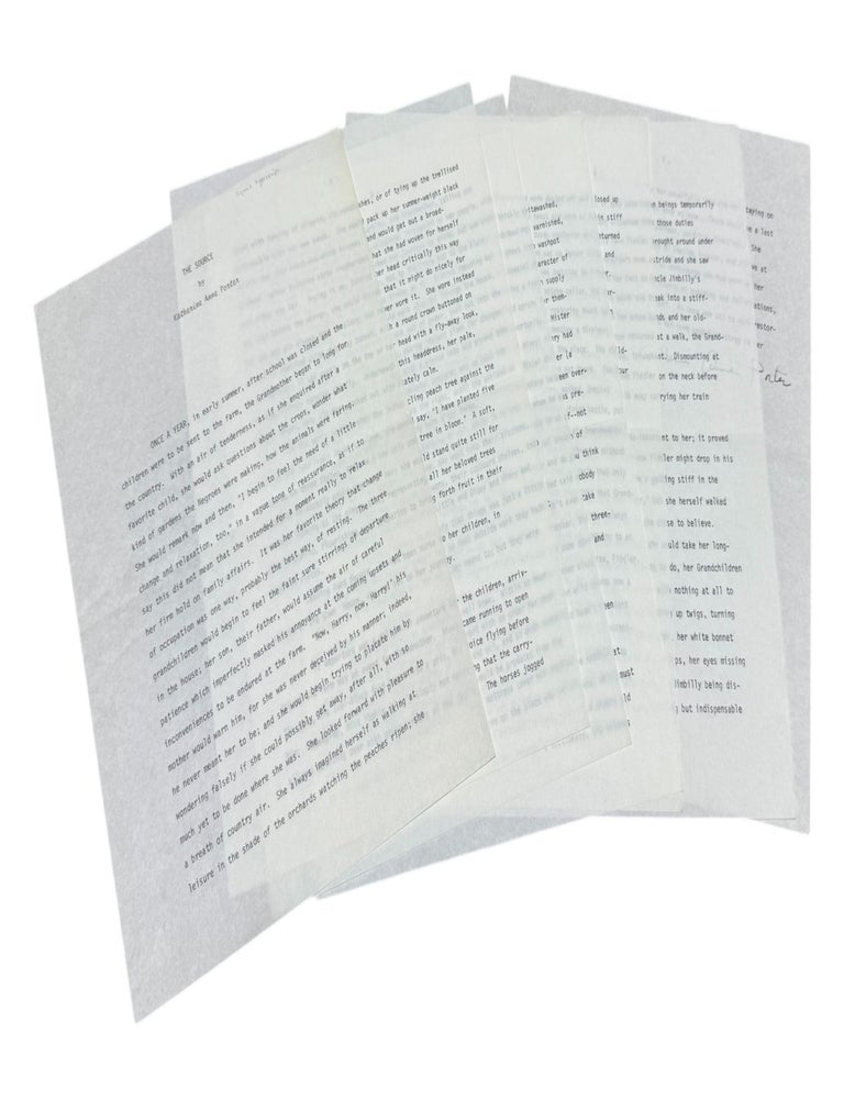 The Source [Signed Typescript. Katherine Anne Porter.