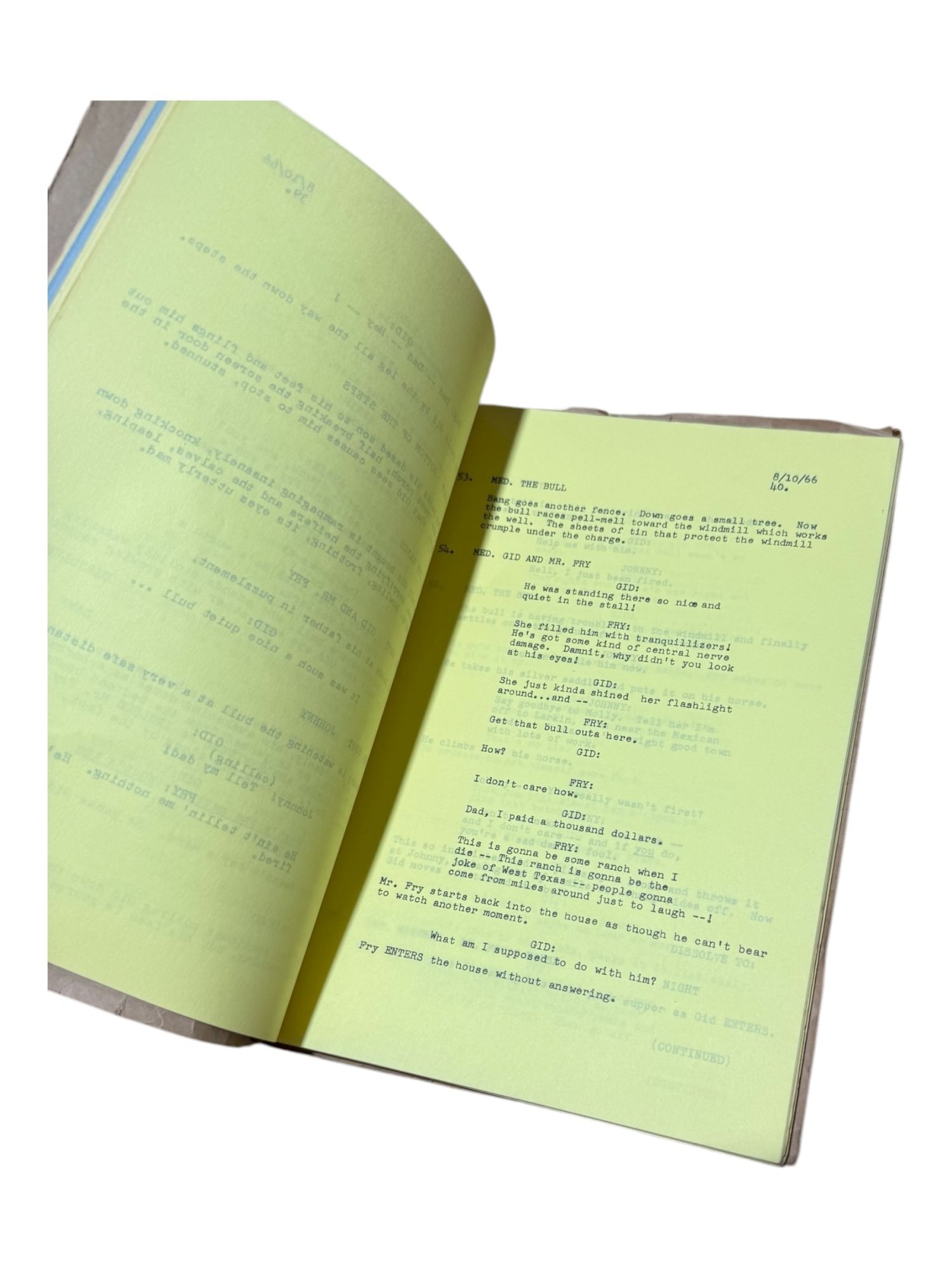 Gid Unproduced Screenplay for Leaving Cheyenne | Larry McMurtry, Larry ...