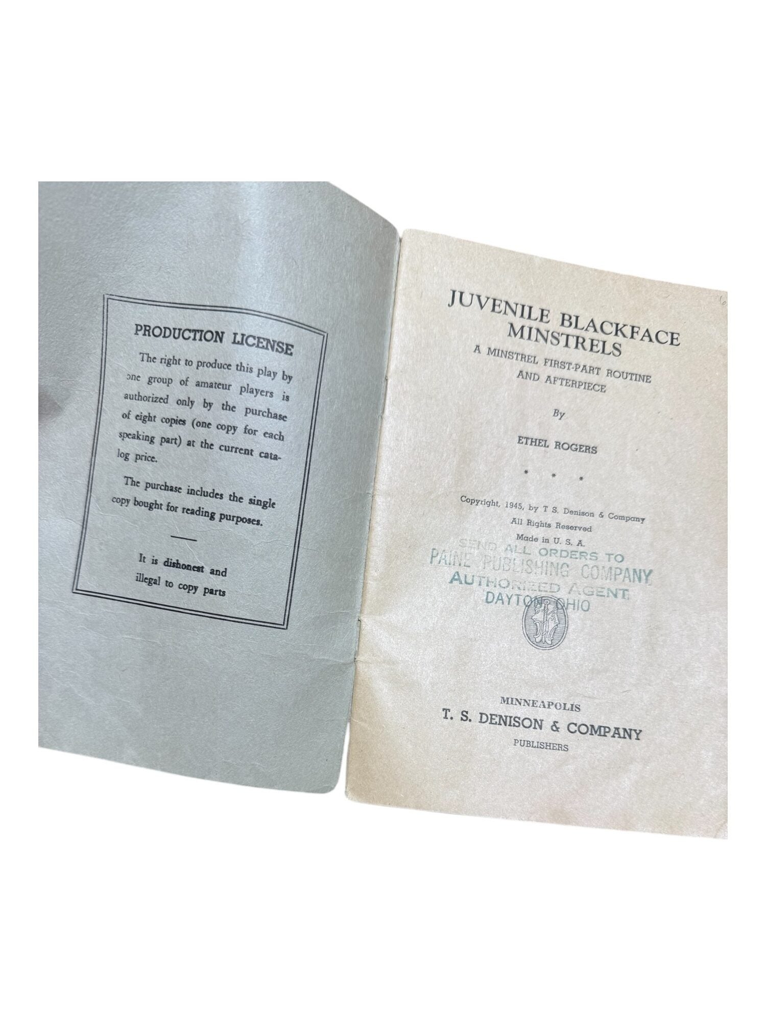 Juvenile Blackface Minstrels: A Minstrel First-Part Routine and ...
