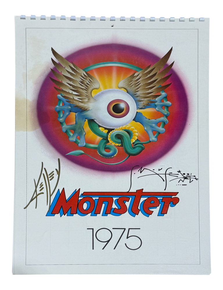 1975 Monster Studios Calendar. Grateful Dead, Stanley Mouse, Alton, Kelley.