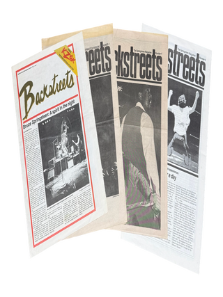 Backstreets: The Springsteen Magazine Nos. 1, 2, 4, and 6. Charles R. - ed Cross.