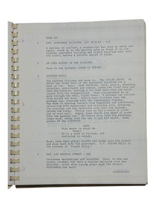 Charles Bukowski's Post Office [Screenplay]