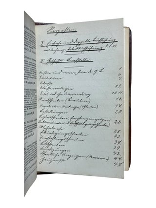 German Bookbinder's Sammelband of Commercial Self-Instruction Manuals with Manuscript Index and Notes