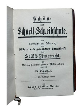German Bookbinder's Sammelband of Commercial Self-Instruction Manuals with Manuscript Index and Notes