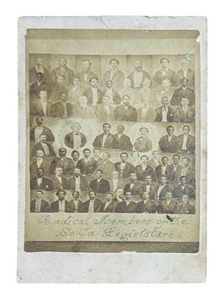 Item #9963 Radical Members of the So. Ca. Legislature [CDV]. African Americana, Reconstruction