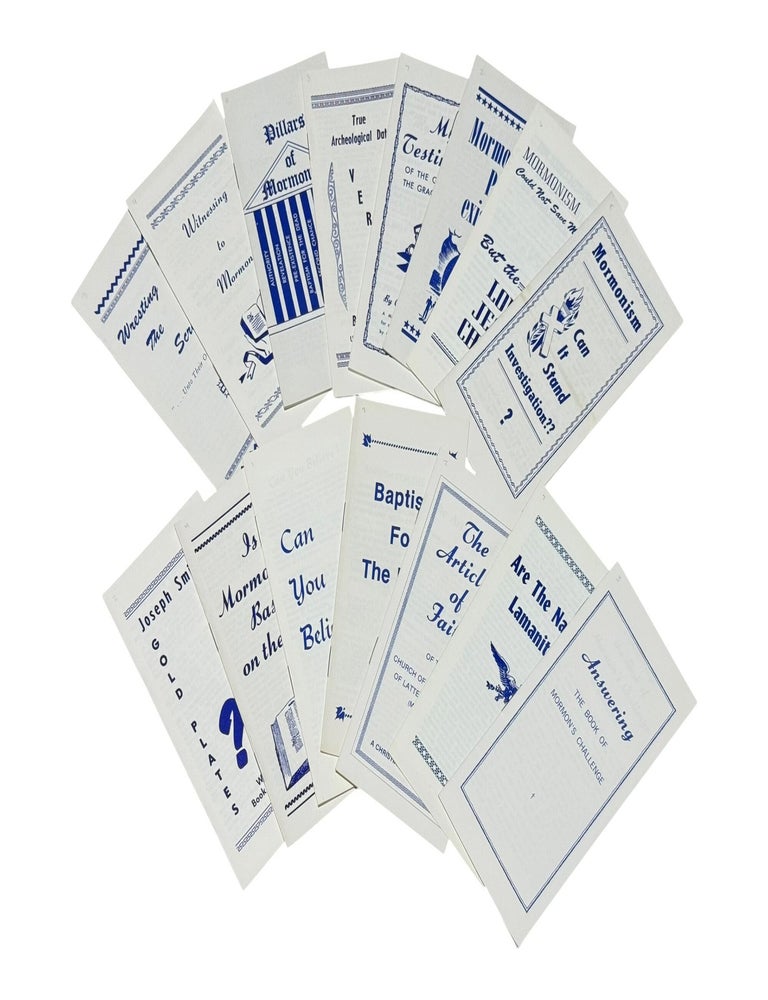 Archive of 15 Anti-Mormon Tract Pamphlets. Utah Christian Tract Society.