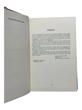 Transactions of the Missouri Lodge of Research Volume No. 14, 1957: 10,000 Famous Freemasons